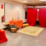 Local preparado para jugar a un Cluedo en vivo en Calafell